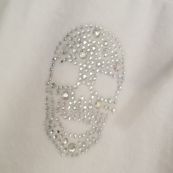 Philipp Plein Terry Rhinestone Skull Sweatpants Petite - Picture 4 of 9